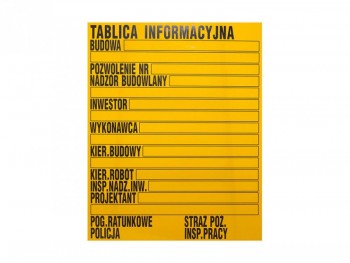 TABLICA INFORMACYJNA 700x900